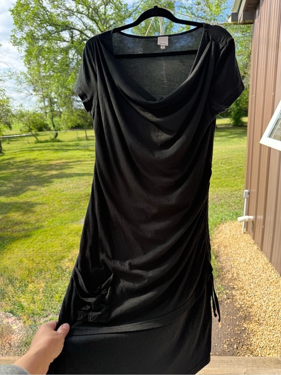 Bench Dresses & Skirts - Bench Black Draped Midi Dress